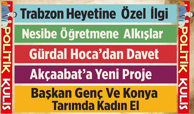 Cumhurbaşkanı Recep Tayyip Erdoğan’dan Trabzon Heyetine Özel İlgi
