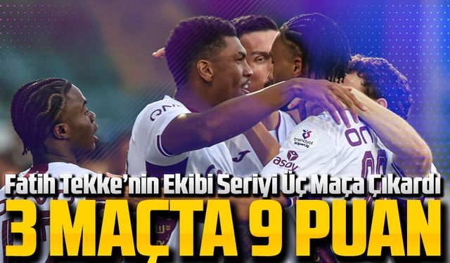 Trabzonspor Rize’de Seriyi Sürdürdü: 3 Maçta 9 Puan!
