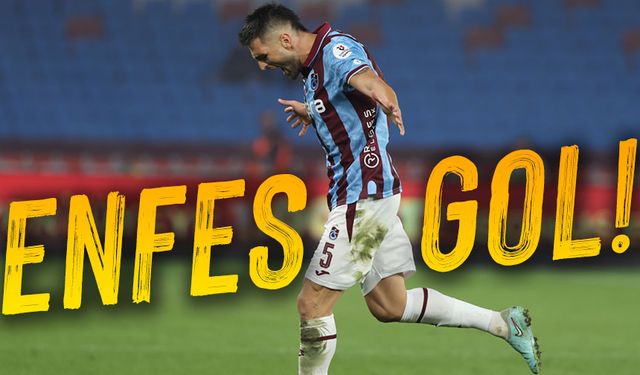 Trabzonspor’un tecrübeli orta saha oyuncusu Okay Yokuşlu Ceza Dönüşünü Golle Taçlandırdı!