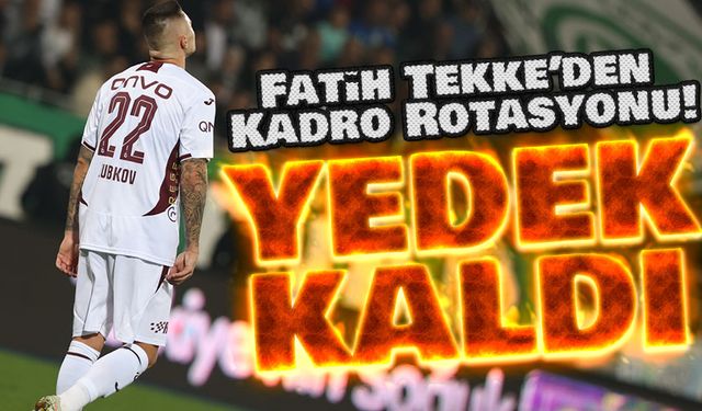 Fatih Tekke’den Kadro Rotasyonu! Zubkov Yedek, Olaigbe İlk 11’de