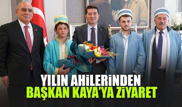 Yılın Ahilerinden Başkan Kaya'ya Ziyaret
