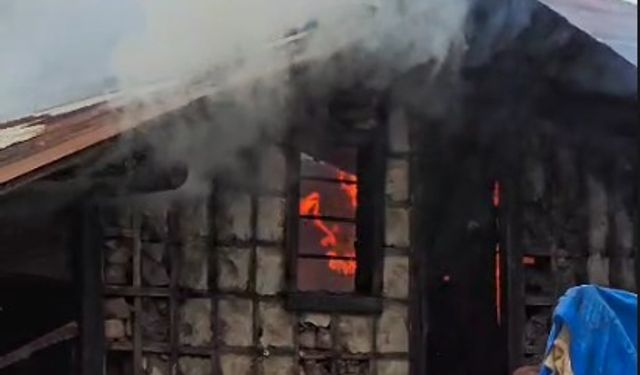 Çaykara Merkez’de Demirci Dükkanında Yangın Paniği: Facia Son Anda Önledi