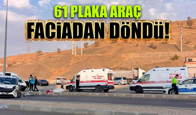 61 Plaka Araç Faciadan Döndü! 19 Yaralı...