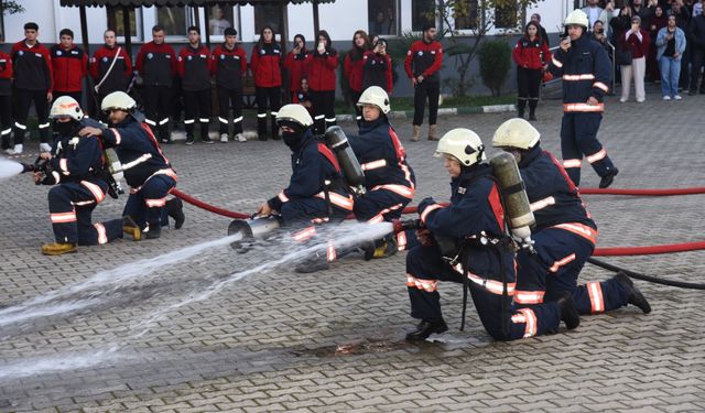 Espiye Meslek Yüksekokulu'nda tatbikat düzenlendi