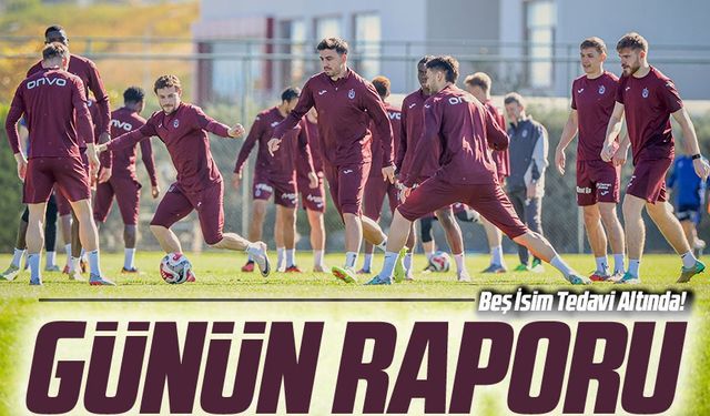 Trabzonspor’da Sakatlar Raporu: 5 Yıldız İsimden Kötü Haber Geldi!