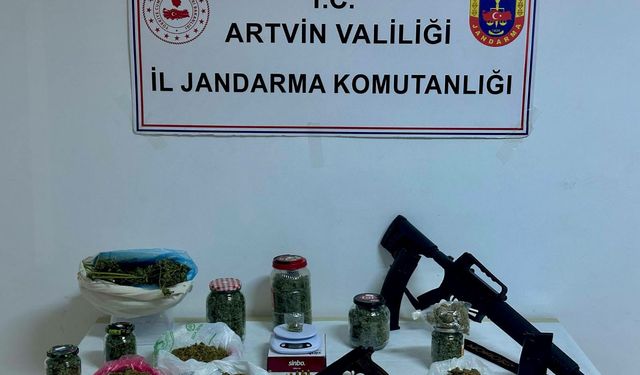Artvin'de uyuşturucu operasyonunda 1 şüpheli tutuklandı