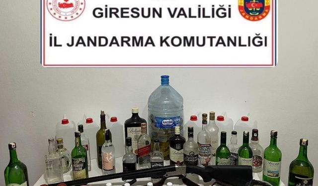 Giresun'da kaçak alkol operasyonu