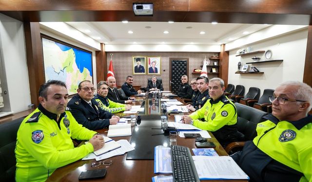 Kış mevsimi trafik tedbirleri toplantısı yapıldı