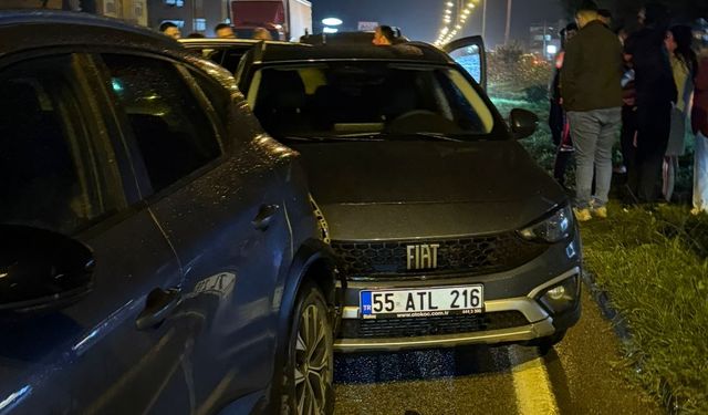 Samsun'da zincirleme trafik kazasında 4 kişi yaralandı