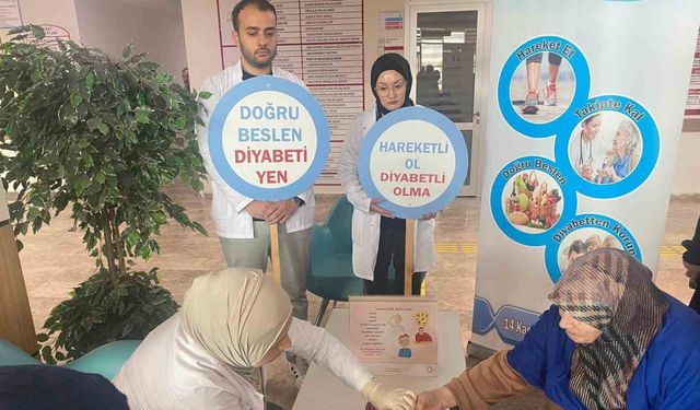 Bayburt’ta vatandaşlar diyabet hastalığı hakkında bilgilendirildi