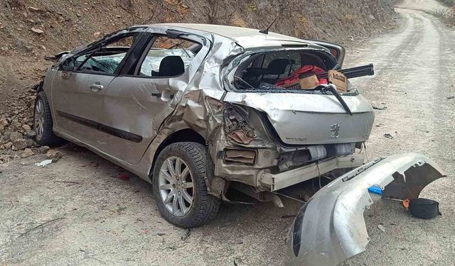 Otomobil uçuruma yuvarlandı, kaza gün ağarınca ortaya çıktı: 1 ağır yaralı