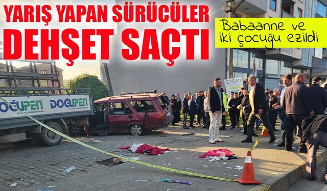 Araklı’da Yarış Yapan Sürücüler Dehşet Saçtı: Babaanne ve İki Torunu Yaralandı