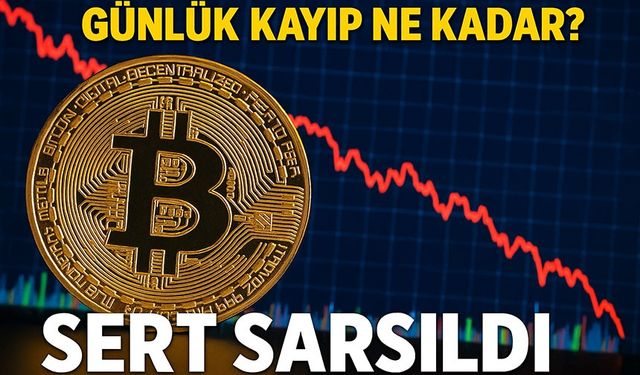 Bitcoin Sert Sarsıldı: Günlük Kayıp %3’ü Aştı, Haftalık Tablo Kızardı