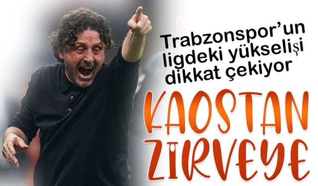 Trabzonspor’un ligdeki yükselişi dikkat çekiyor. Fatih Tekke Etkisi!