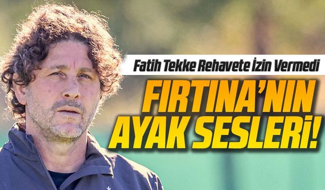 Trabzonspor’da Moral Zirvede! Fatih Tekke Rehavete İzin Vermedi