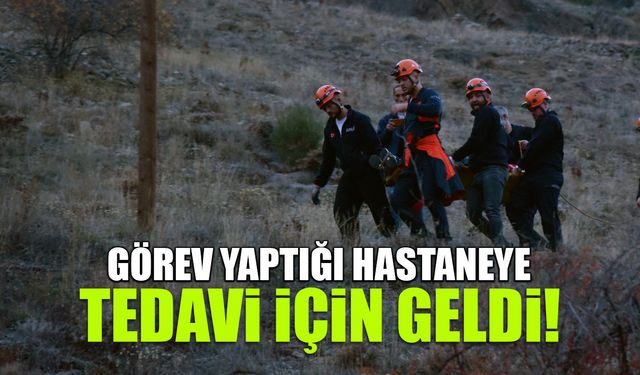 Görev Yaptığı Hastaneye Bu Kez Tedavi için Geldi! Kayalıktan Düştü...