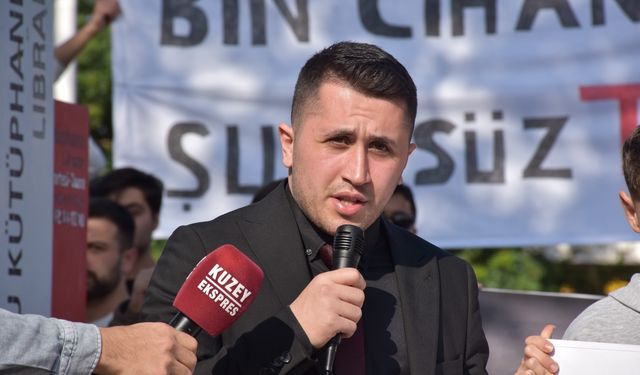 Trabzon'da üniversite öğrencilerinden Gazze ve Sincan Uygur Özerk Bölgesi'ne destek