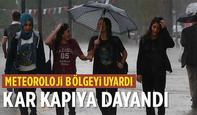 Meteoroloji Bölgeyi Uyardı. Kar Kapıya Dayandı