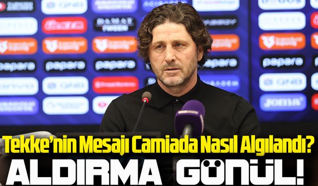 Trabzonspor’un teknik patronu Fatih Tekke’nin maç sonrasında yaptığı dikkat çekici açıklamalar neler?