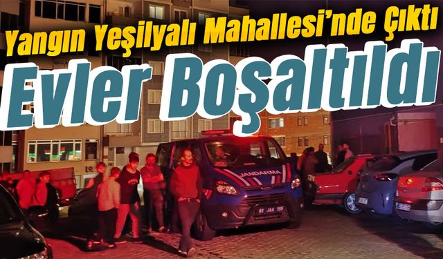 Trabzon’un Arsin İlçesinde Apartman Yangını Paniğe Neden Oldu!