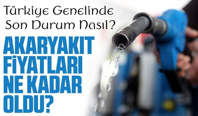 Bugün Motorin Fiyatı Kaç TL? Trabzon Ve Türkiye Genelinde Son Durum Nasıl?