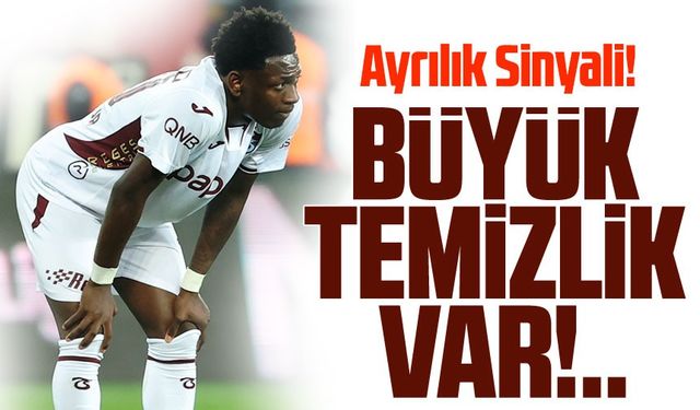 Trabzonspor’da Ayrılık Sinyali! Ara Transfer Öncesi Kadroda Büyük Temizlik Gündemde