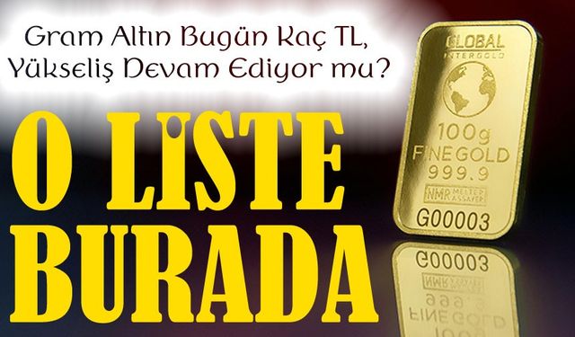 Bugün Altın Fiyatları Canlı: Gramdan Cumhuriyet Altınına Fiyat Listesi!