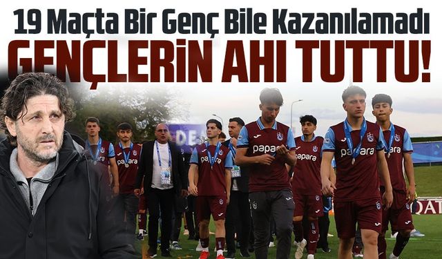 Trabzonspor’da Gençlik Çıkmazı! 19 Maçta Bir Genç Bile Kazanılamadı