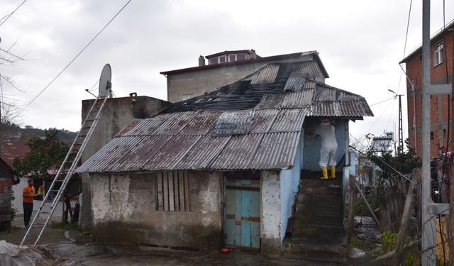 Giresun'da evde çıkan yangında bir kişi hayatını kaybetti