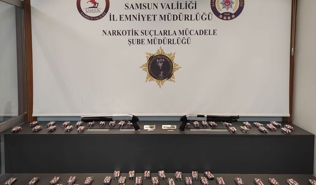 Samsun'da uyuşturucu operasyonunda 3 bin 740 uyuşturucu hap ele geçirildi