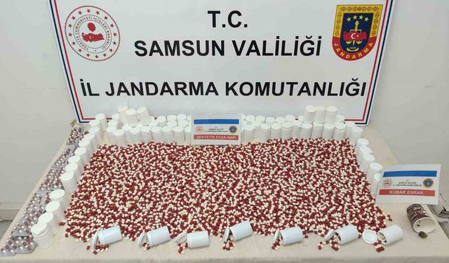 Apartman yöneticisi jandarma tarafından 7 bin yabancı madde hapıyla yakalandı