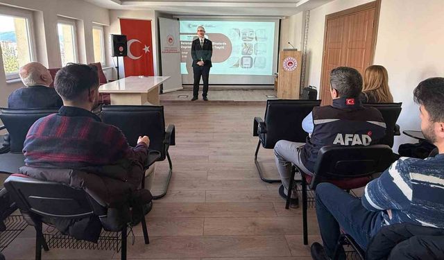 Bayburt'ta teknik personele hasar tespit eğitimi verildi
