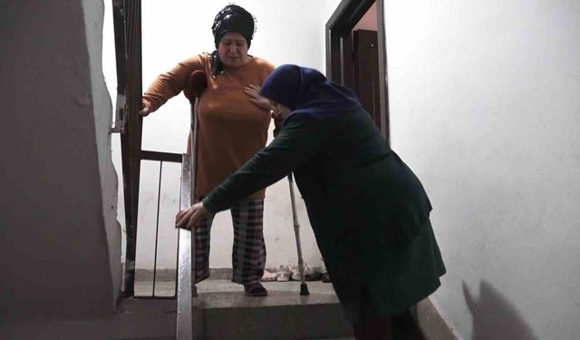 Samsun'da engelli kadının zorluklarla imtihanı