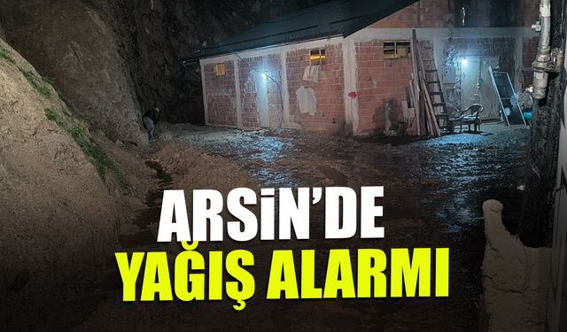 Arsin'de Yağış Alarmı! Toprak Kayması ve Taşkınlar...