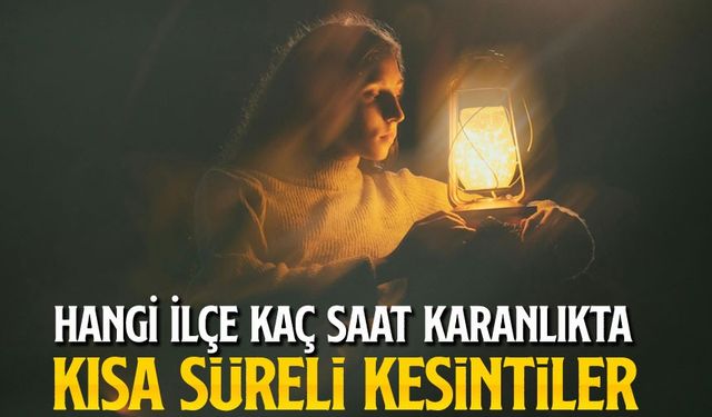 Bugün Trabzon Genelinde Elektrik Kesintisi: Hangi İlçe Kaç Saat Karanlıkta