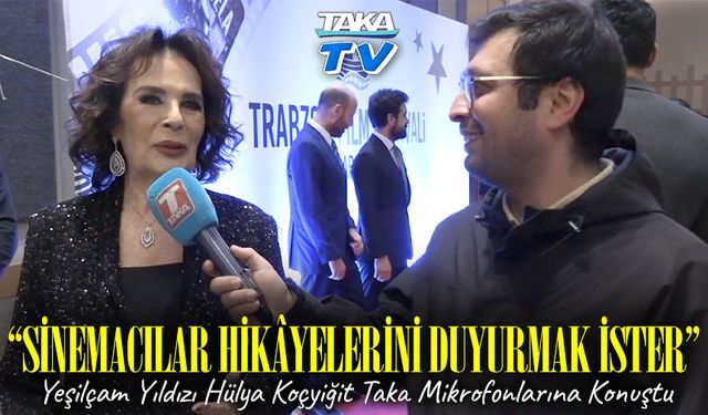Taka Mikrofonlarına Konuşan Yeşilçam Yıldızı Hülya Koçyiğit Trabzon Film Festivali’nde ödül aldı