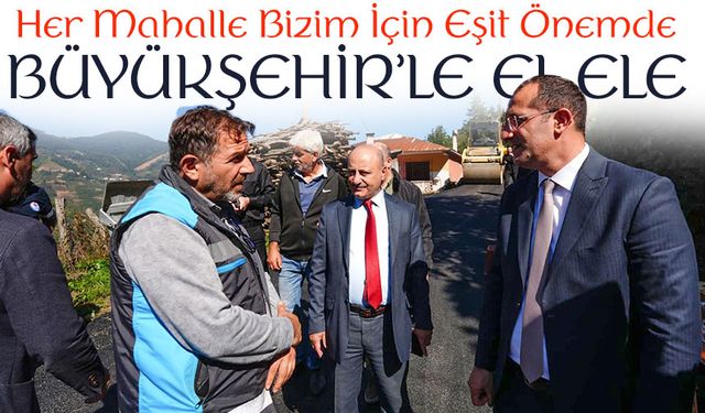 Akçaabat’ta merkezden kırsala mahallelerde bakım, onarım, çevre düzenleme ve yol yenileme çalışmaları devam ediyor