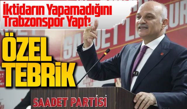 Birol Aydın’dan Trabzonspor’a Özel Tebrik: “İktidarın Yapamadığını Trabzonspor Yaptı”