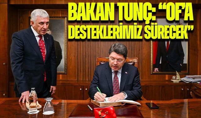 Adalet Bakanı Yılmaz Tunç’tan Of Belediye Başkanı Sarıalioğlu’na Ziyaret