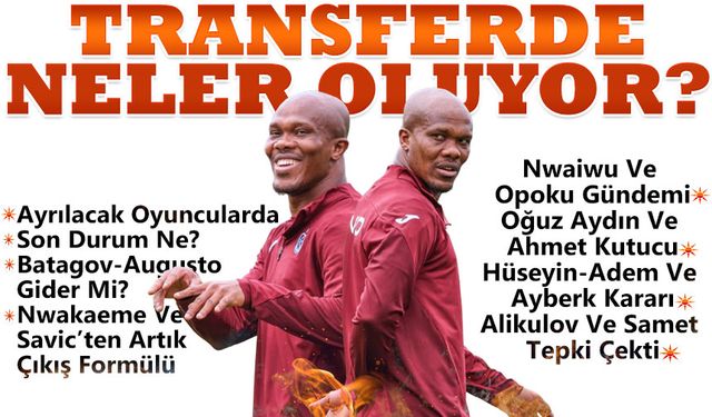 Trabzonspor’da Transfer Fırtınası! Devre Arası Operasyonu Başladı