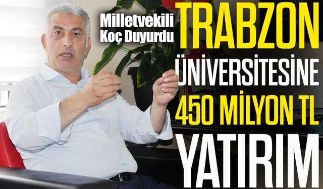 Vehbi Koç duyurdu: Trabzon Üniversitesi derslik projesi yatırım programında