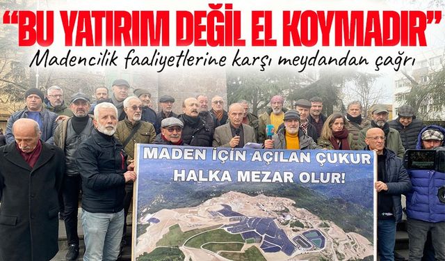 “Bu yatırım değil, el koymadır”: Madencilik faaliyetlerine karşı meydandan çağrı