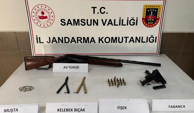 Çarşamba'da silah kaçakçılığı operasyonunda 1 zanlı yakalandı