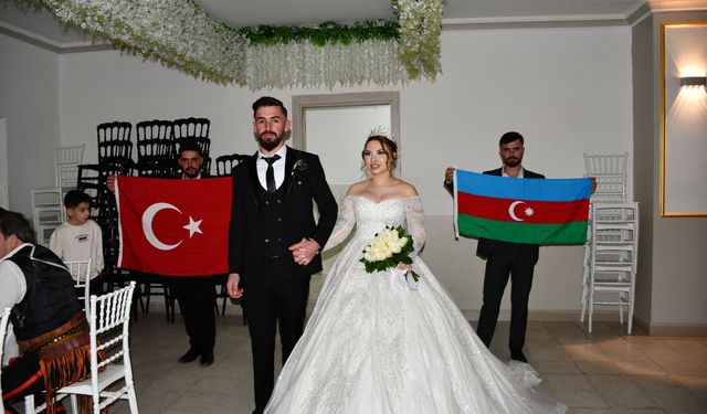 Samsun'a Azerbaycan'dan gelin geldi