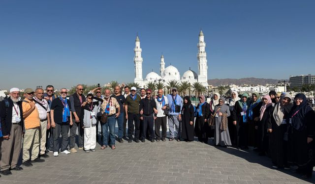 Trabzon'da şehit yakınları ve gaziler umre yaptı
