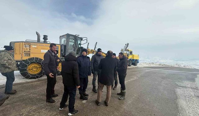 Aydıntepe'de Kış Festivali öncesi yol açma çalışmaları yapılıyor