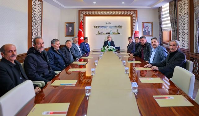 Bayburt'un tarımsal sulama altyapısı toplantıda değerlendirildi