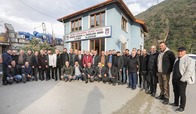 Ali Şükrü Çeliktürk’ten Değirmendere dolmuş esnafına ziyaret