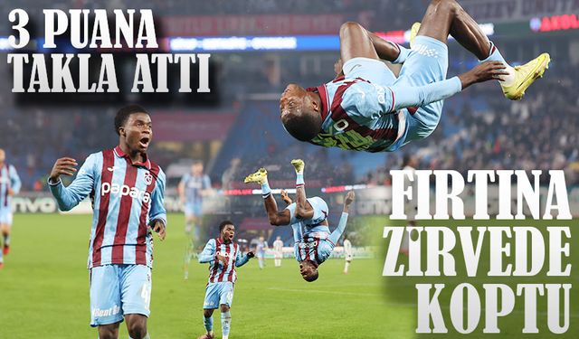 Trabzonspor, Kasımpaşa’yı Papara Park’ta 2-1 mağlup ederek zirve yarışındaki iddiasını sürdürdü