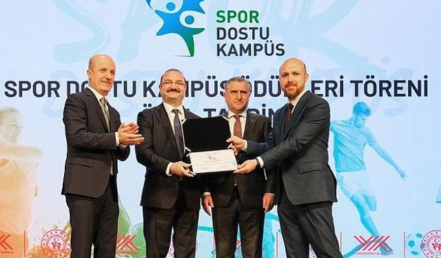 Atatürk Üniversitesi’ne “Spor Dostu Kampüs” Sertifikası